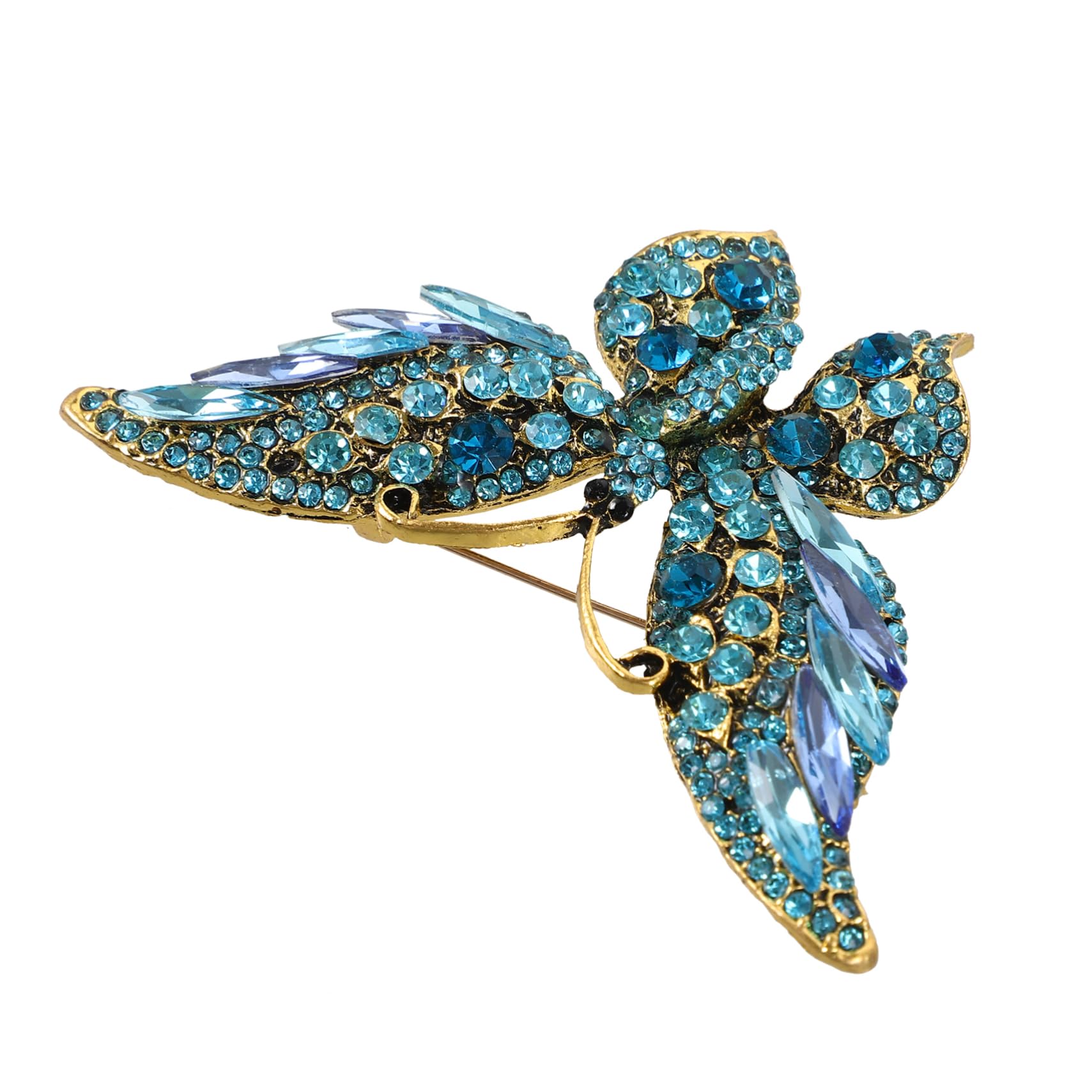 Healvian spilla a farfalla Carino donne ragazze distintivo della farfalla spilla per vestiti decorativo perno per zaini spilla in metallo spilla da scialle imitazione trapano
