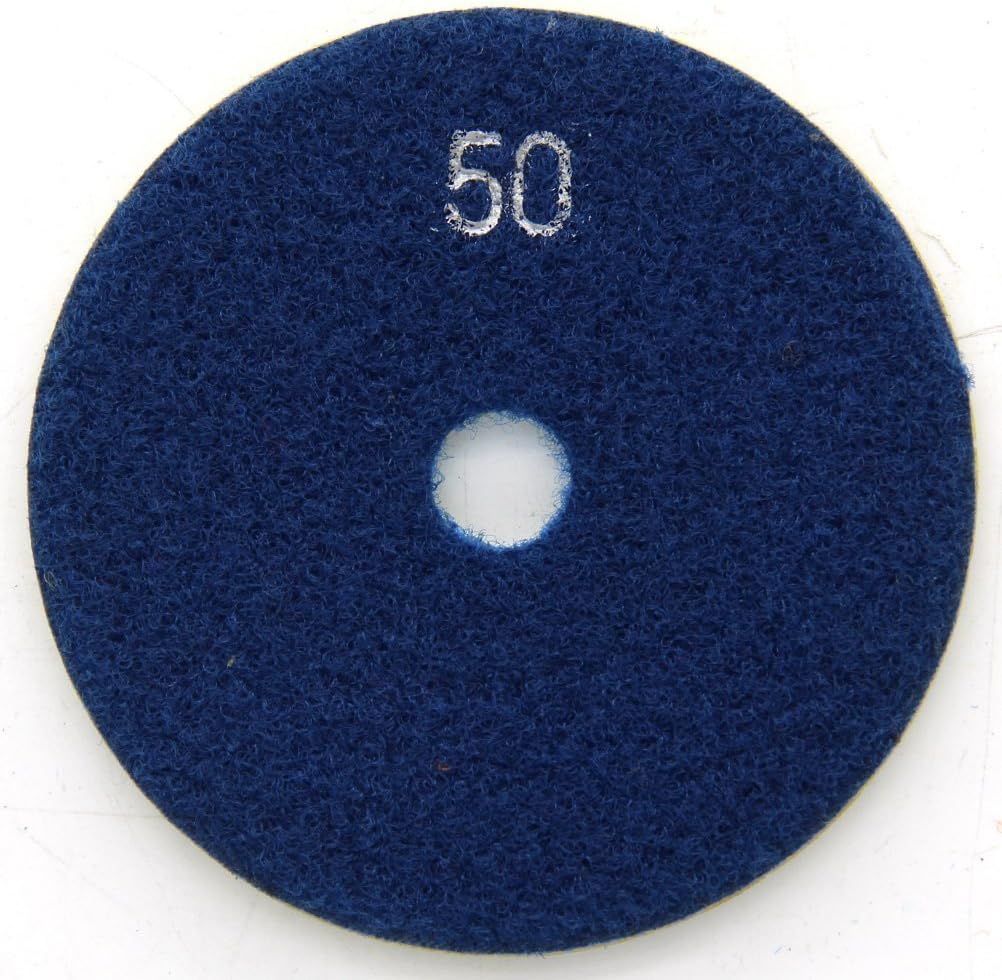 Easy Light Diamond 3 Inch Wet Polishing Grinding Pads 7 Pcs for Granite Marble Stone Grit 50-3000