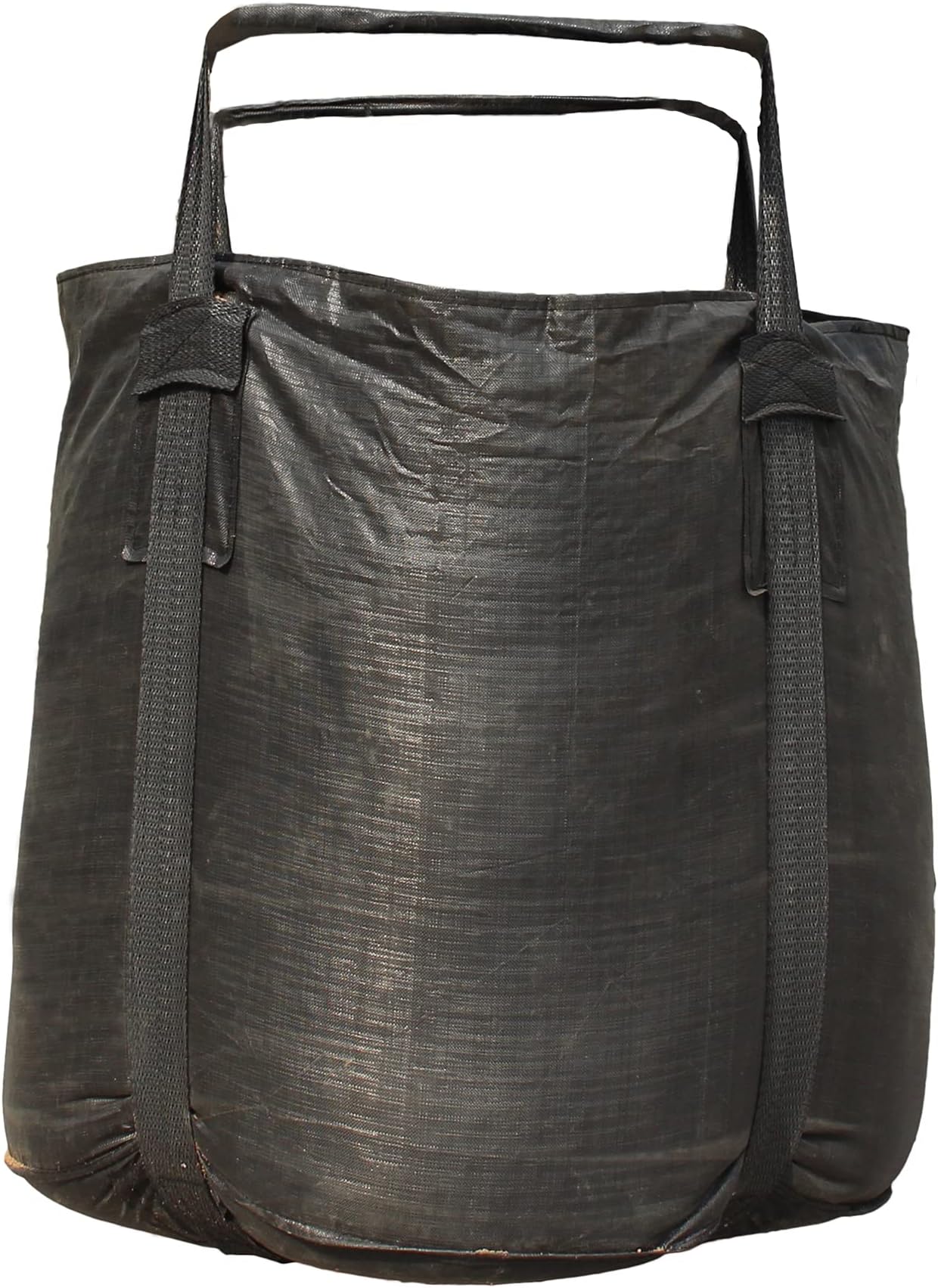 Heavy Duty FIBC Bulk Ton Bag, Anti-UV 3 Years, 3300lbs SWL, 43" Dia. x 43" H Tubular Duffle Top Flat Bottom Woven Polypropylene Bags