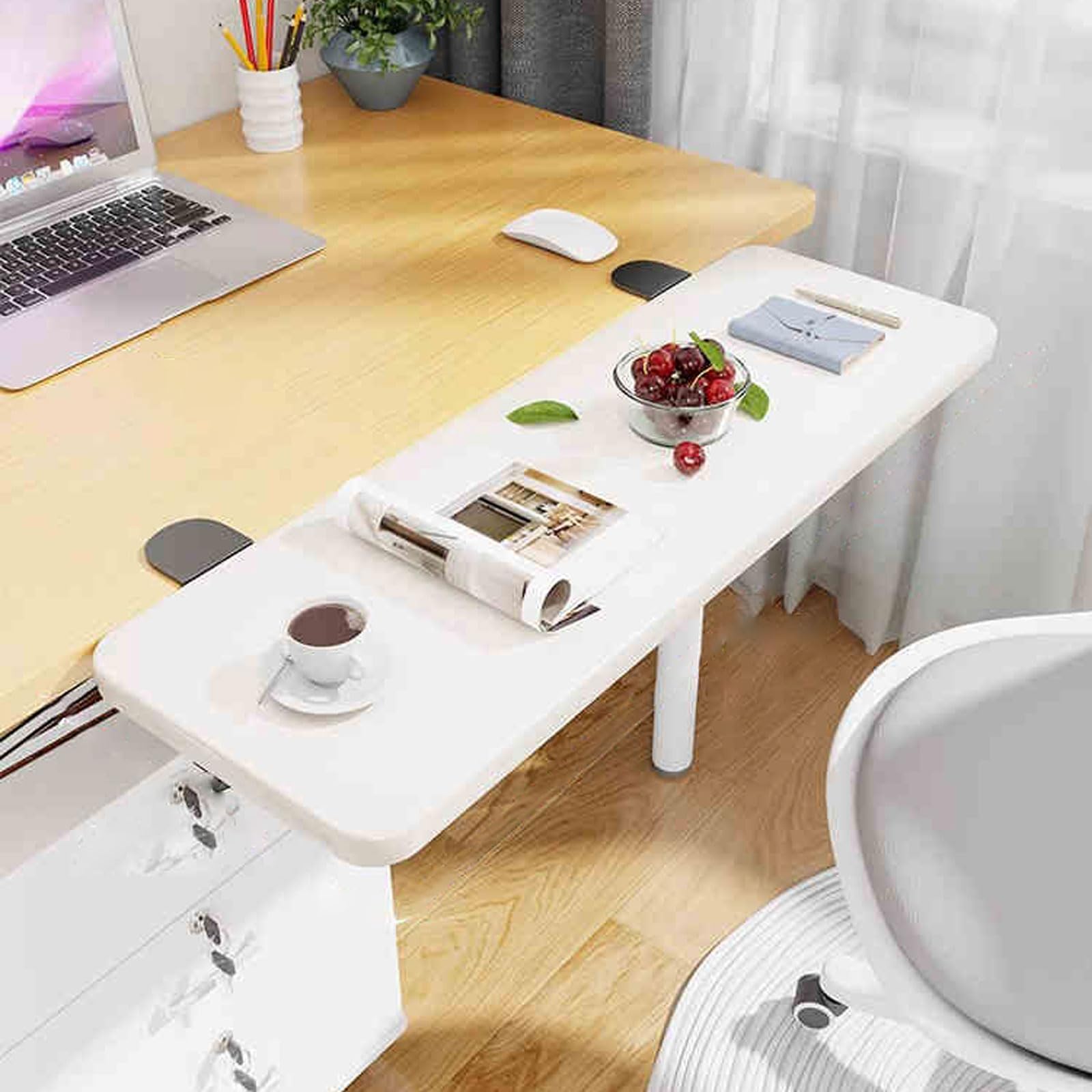 Desk Extender Tray,Ergonomics Desk Extender,Foldable Desk Extender,Keyboard Extension Table,Clamp On Keyboard Table Mount,Table Extender,Sturdy,Easy To Install,For Home And Office