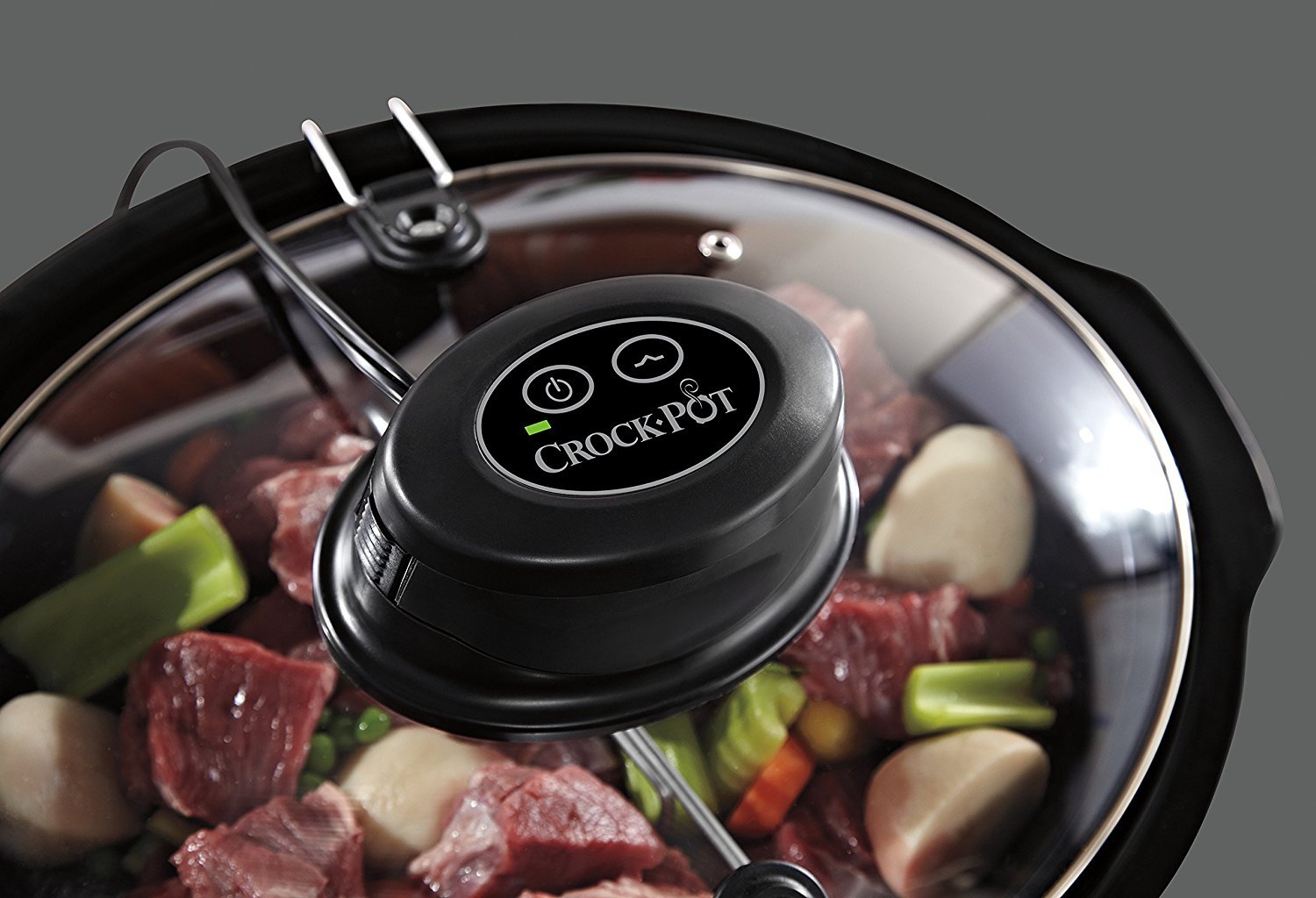 Crockpot CSC012X Mijoteuse Electrique Programmable, 5,7L (5-6 personnes), Mélangeur Automatique, Inox