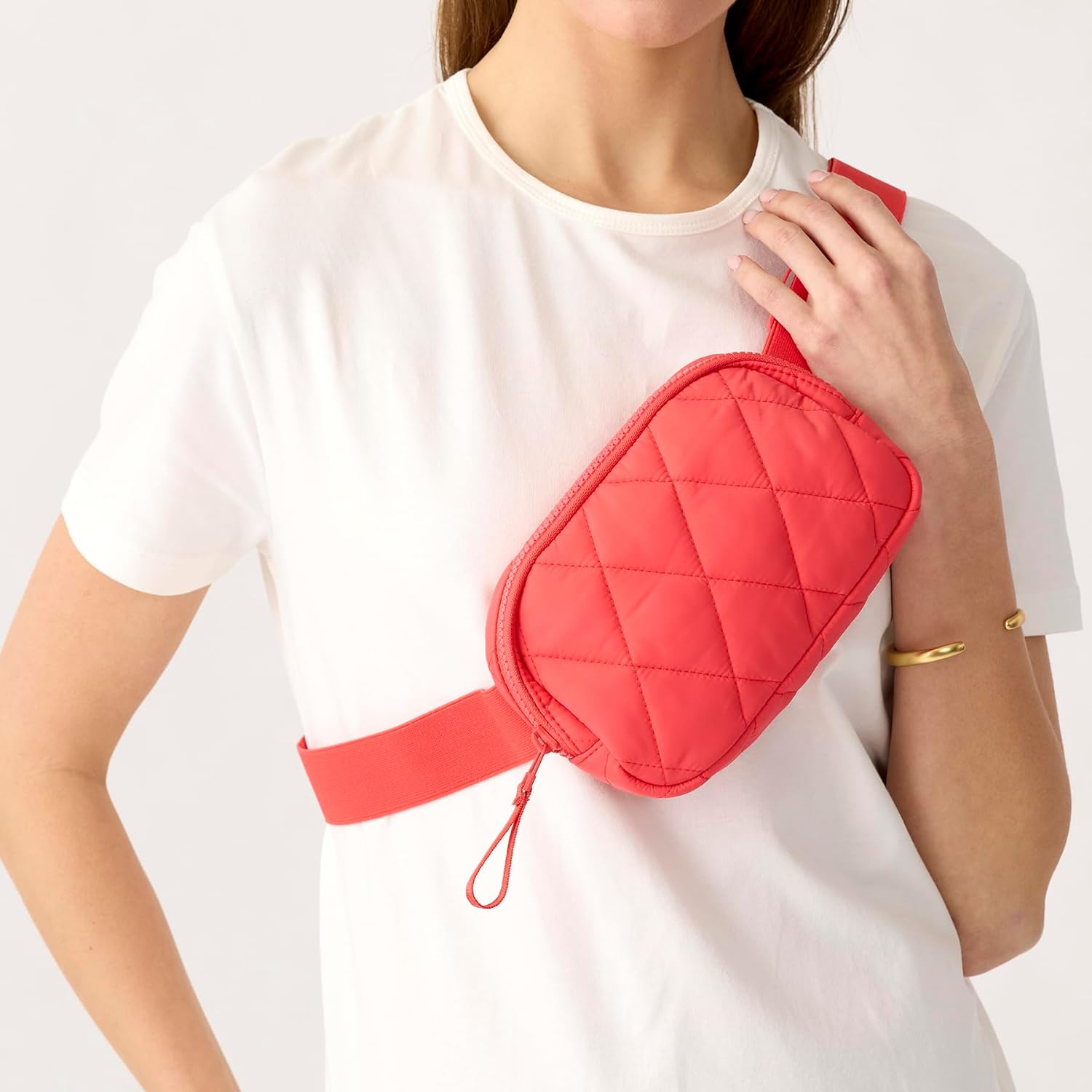 Vera Bradley Women's Featherweight Woodward Small Belt Bag, Swirling Poppies, One Size - Image 4