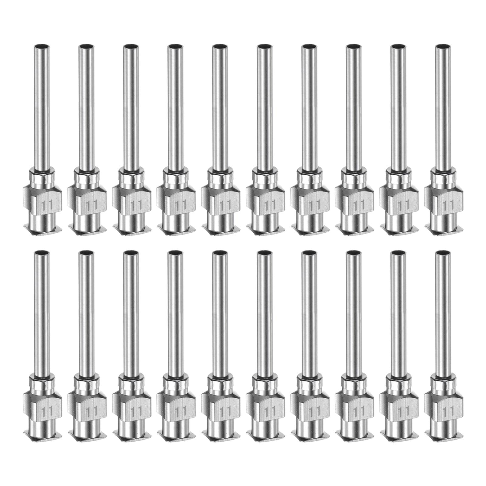 HARFINGTON 20pcs 18Gauge Stainless Steel Dispensing Needles, 1" All Metal Glue Needle Tube Blunt Tips Luer Lock for Thick Liquids, Ink, Glue, Lab Use — Amazon image 19