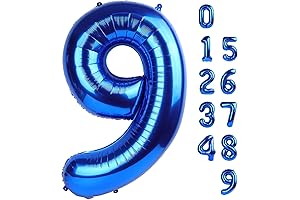 Gigantic Navy Blue Number 9 Balloons for Festive Occasions