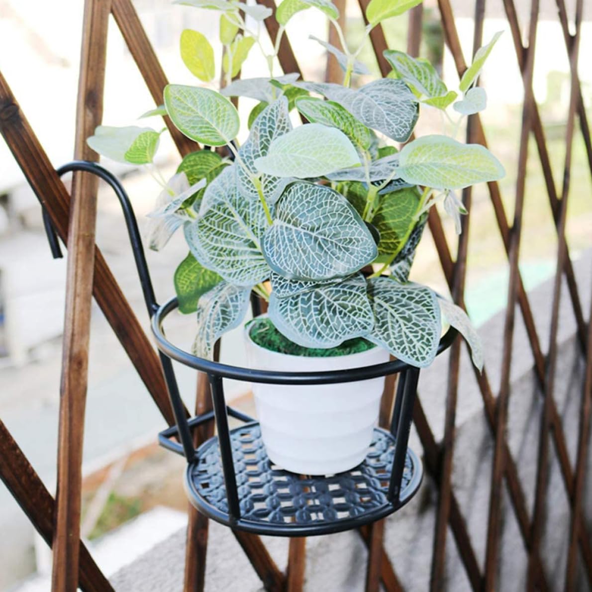 Portavasi da fiori Portavasi da fiori Balcone Ringhiera del balcone Vasi da appendere | portaoggetti