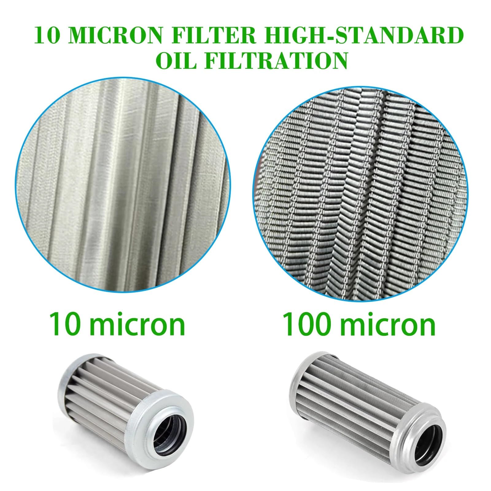 Filtro De Diésel para Coche, Filtro De Combustible para Coches De Carreras, Elemento De Repuesto De 10 Micras, Conjunto Separador, Elementos del Motor S. Filtro De Combustible De Núcleo