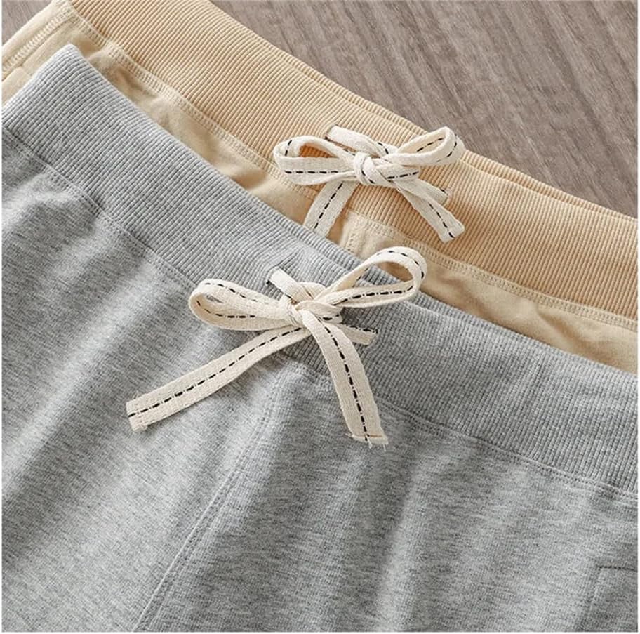 Men American Style Simple Sport Sweatpants Cotton Shorts Casual Loose Home Daily Pants
