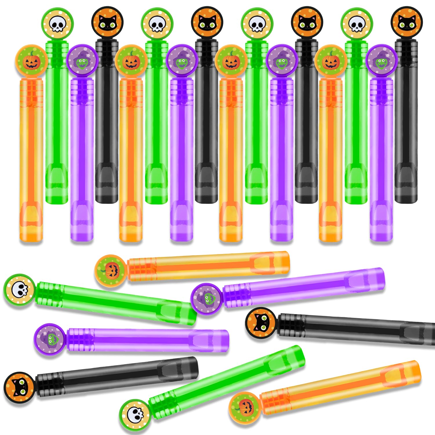 Bulk Halloween Toys Gifts Prizes for Kids 100 Pack, Mini Bubbles Party Favors Supplies for Toddlers, Carnival Birthday Activities Games Giveaways, Small School Classroom Treats Trinkets for Stuents