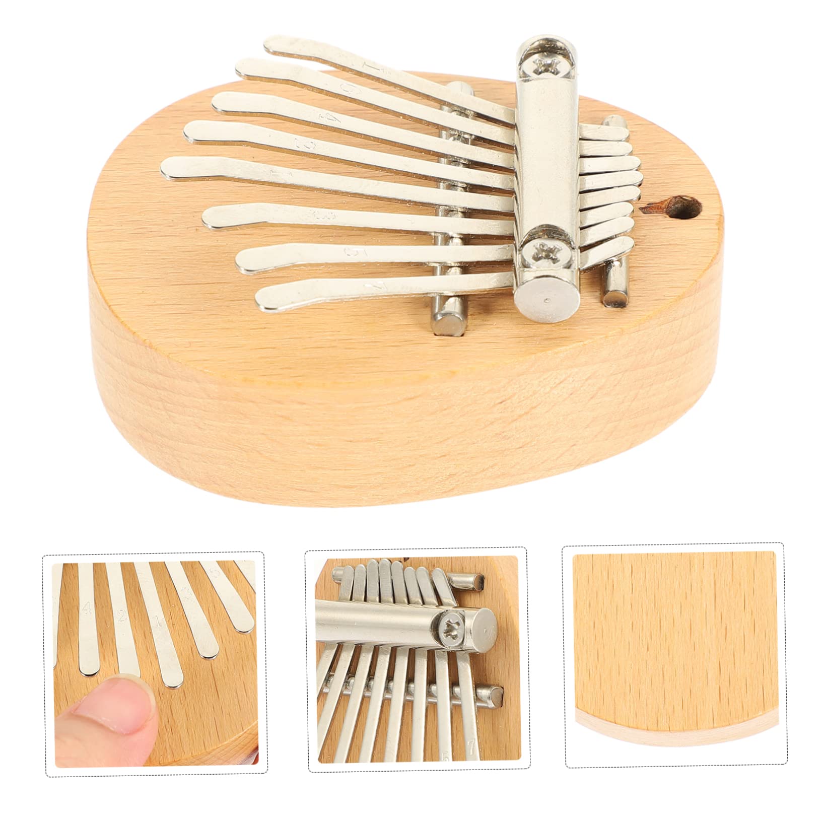 Kalimba Tons Naturel Piano à Pouce Portable Pour Adultes Instrument Musical Pour Débutants Performances Et