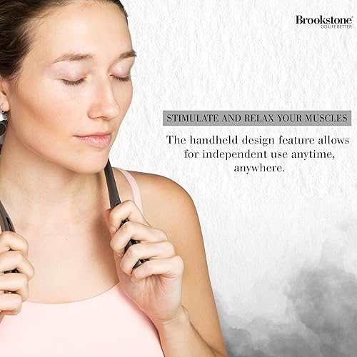 Miniatura 6 de Brookstone Rodillo masajeador de cuello - Rodillo de mano para aliviar el dolor - Rodillo de masaje de cuello premium para hombros y cuello -