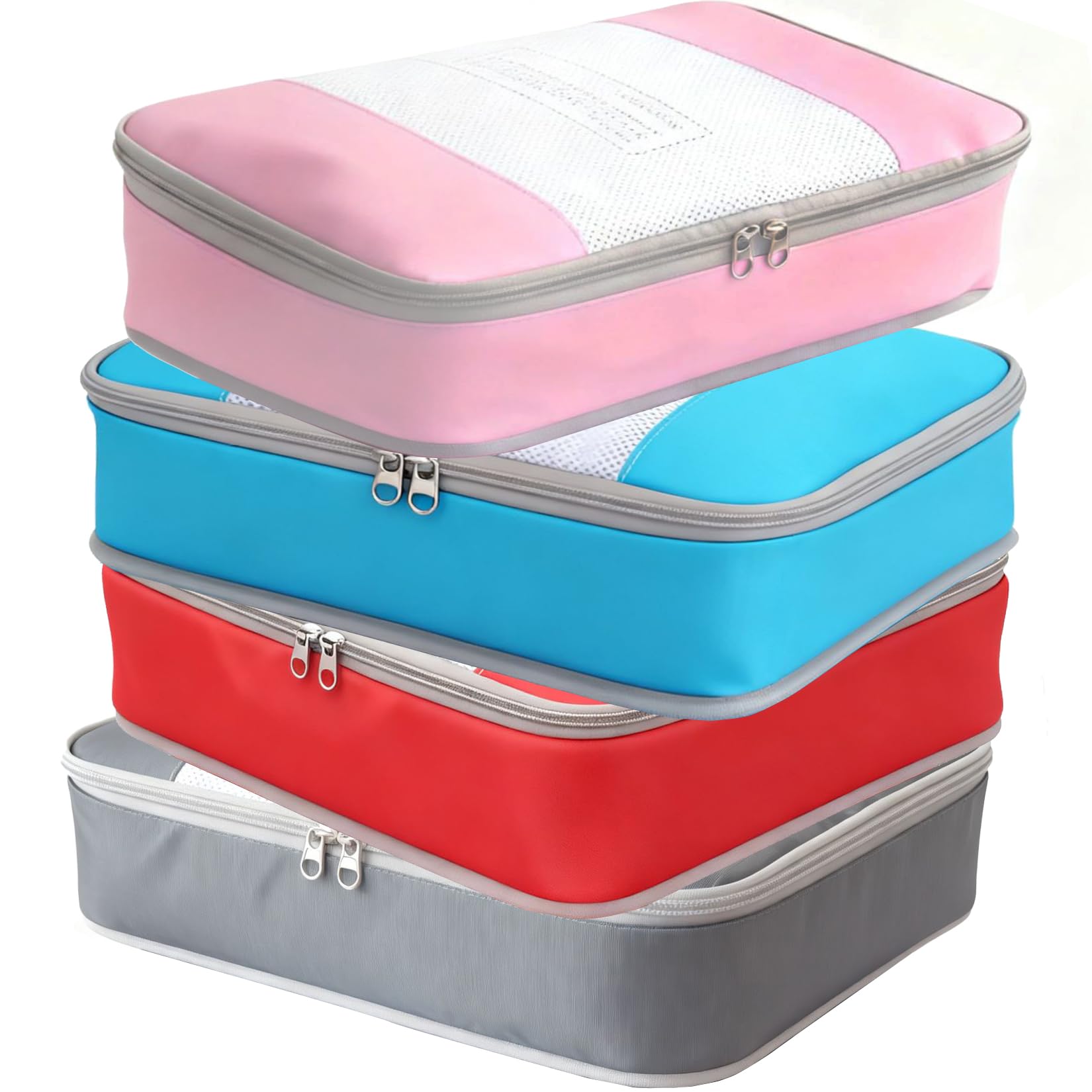 Packing Cubes for 30" Suitcase Travel Luggage Organizers - Travel Organizer Bags Luggage Clothes Accessories Storage Carry on Suitcase Packing Pouches Bag For Men Women Kids 1/4X4PACK