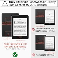 Vista 2 de TNP Funda para Kindle Paperwhite 10 generación10 generación 2018 Funda inteligente delgada y ligera con encendido automático de reposo compatible