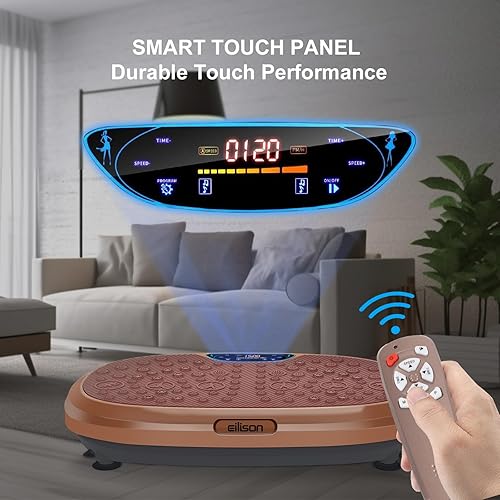 Miniatura 6 de EILISON FitMax - Máquina de ejercicio de placa de vibración 3D XL plataforma de entrenamiento de cuerpo entero con bandas de bucle equipo de