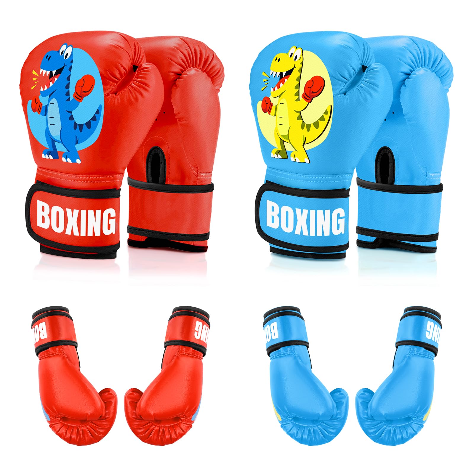 Guantes Boxeo Niños 4 oz para Entrenamiento y Sparring MMA Muay Thai Kick Boxing Edad 5-12 Años