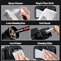 Vista 5 de Kit de limpieza de lente de cámara con hisopos de sensor Pro 10x, limpiador de sensores, compatible con Canon, Nikon, cámara réflex digital sin