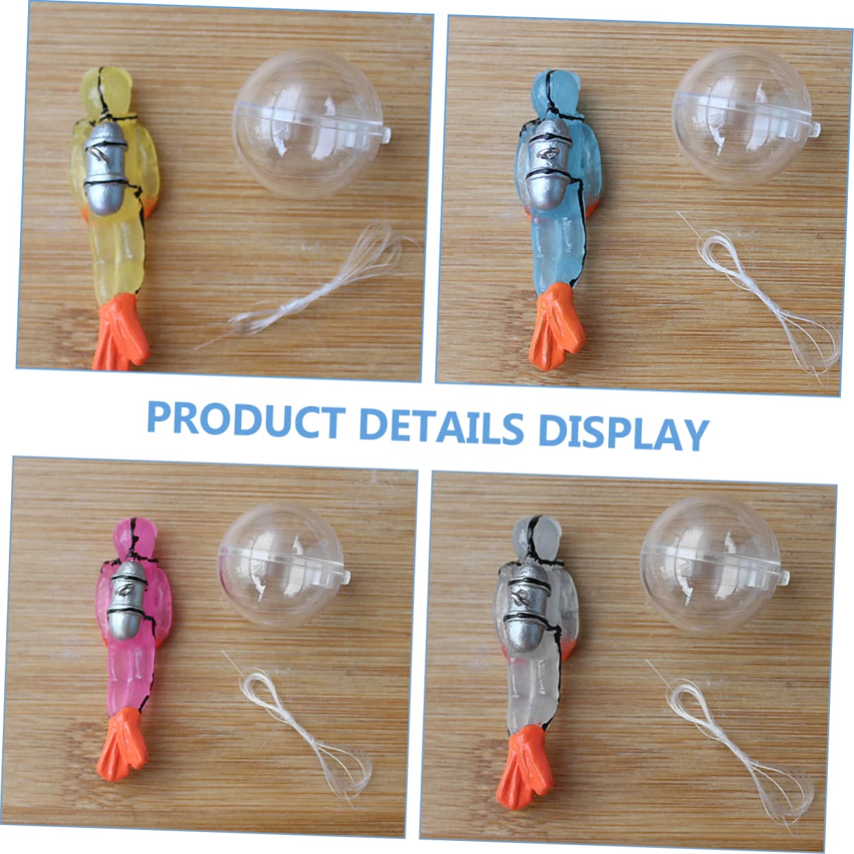 VANZACK 15ensembles Ornements Flottants De Plongée pour Aquarium Décorations Luminescentes De Figurines De Plongeurs Décoratifs pour Réservoirs De Poissons