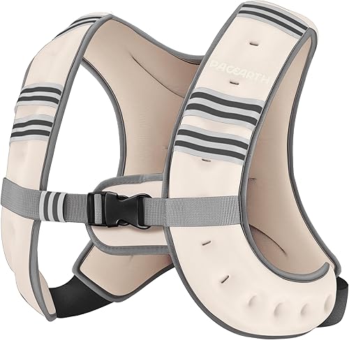 Vista 9 de PACEARTH - Chaleco con Peso, 6 lb/8 lb/10 lb/12 lb/16 lb/20 lb/25 lb/30 lb. Chaleco de Peso con Banda Reflectante, Chalecos de Peso Corporal