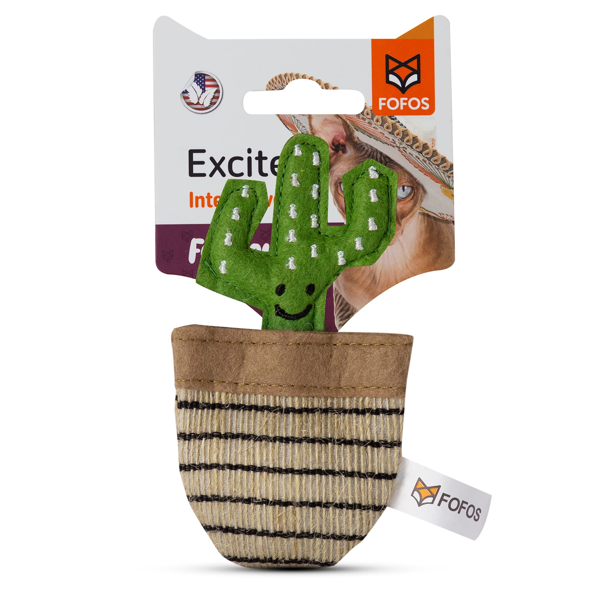 Barkbutler x Fofos Cat Toys- Green Cactus Interactive Cat Toy, Green | US Grade Catnip Inside | for Kittens Above 6 Months + Older Cats |Soft Oxford Fabric | Durable Pet Toy | Chew, Swat, Nip, Play (B098LL6ZWS) Amazon Price History, Amazon Price Tracker