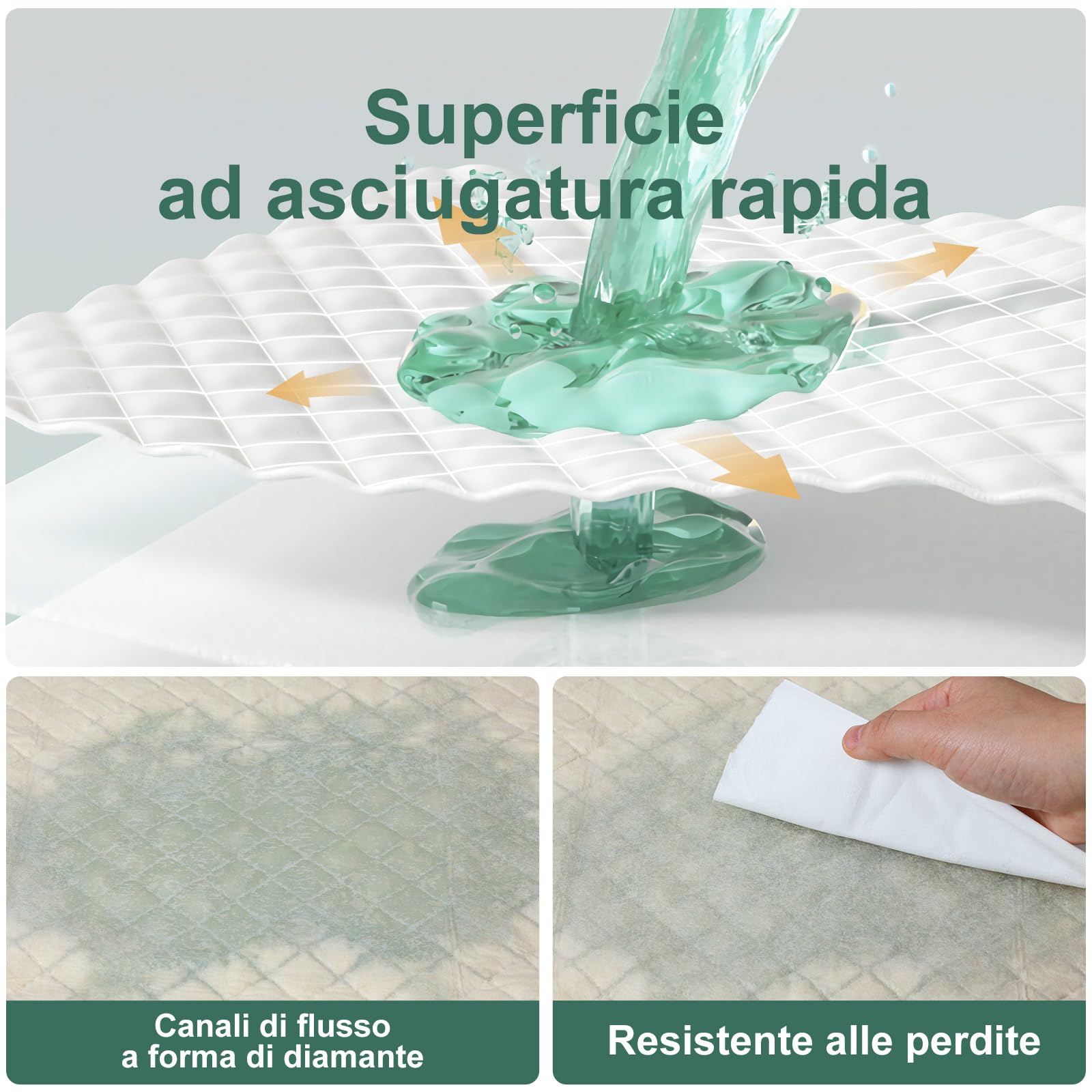 Gardner Pet Tappetini Igienici Assorbenti Monouso per Cani, 94x56cm – Super Assorbenti, Anti-Perdita e Adesivi Antiscivolo, Ideali per Addestramento Cuccioli (30 Pezzi)