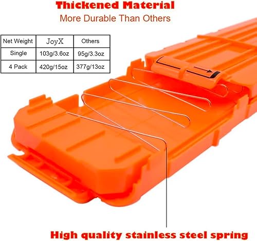 Miniatura 6 de JoyX Pinzas de bala para pistolas Nerf, paquete de 4 120 dardos de espuma, clips de recarga rápida, clips de revista con 120 dardos de repuesto para