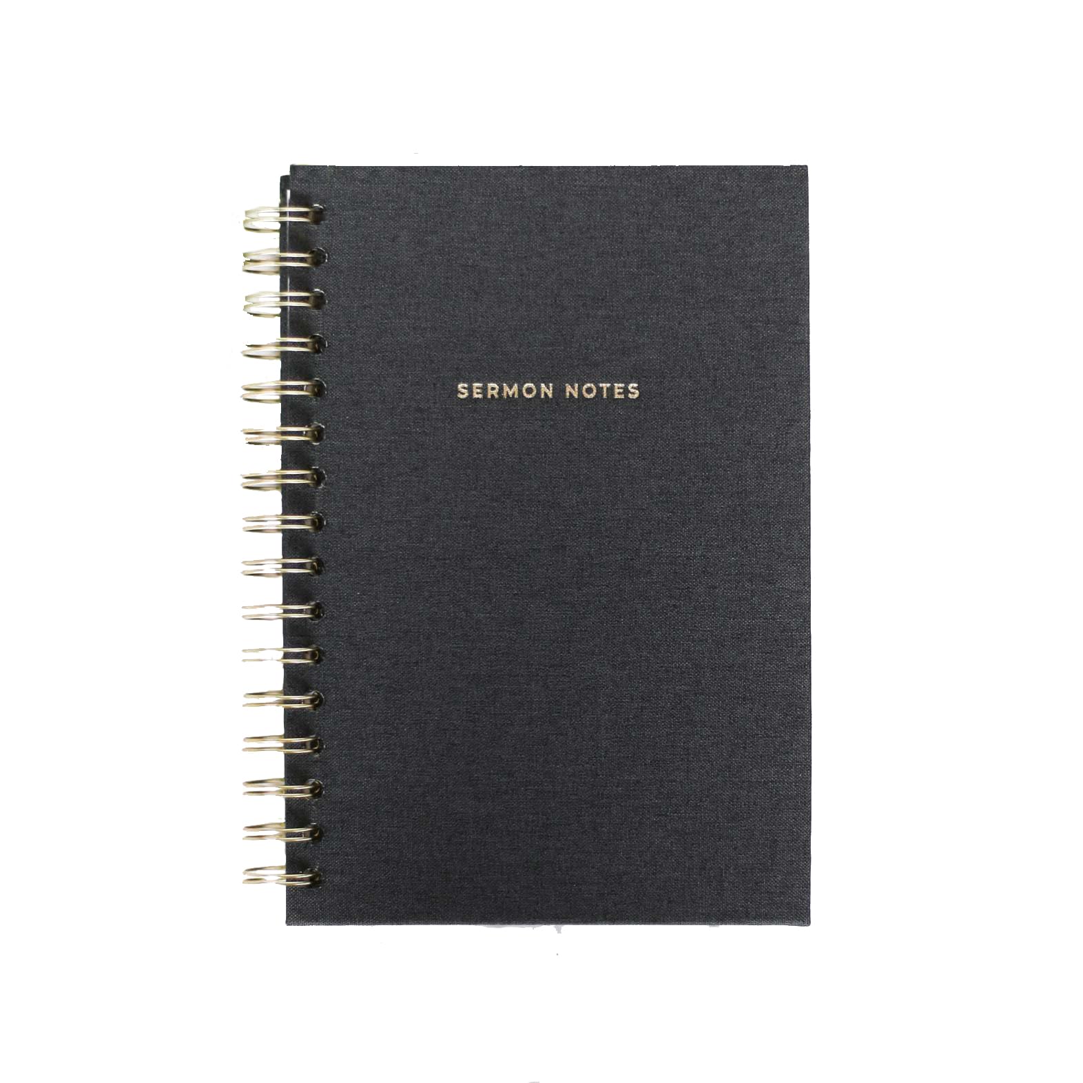 Carnet de notes de prêches à spirale et journal dévotion chrétienne