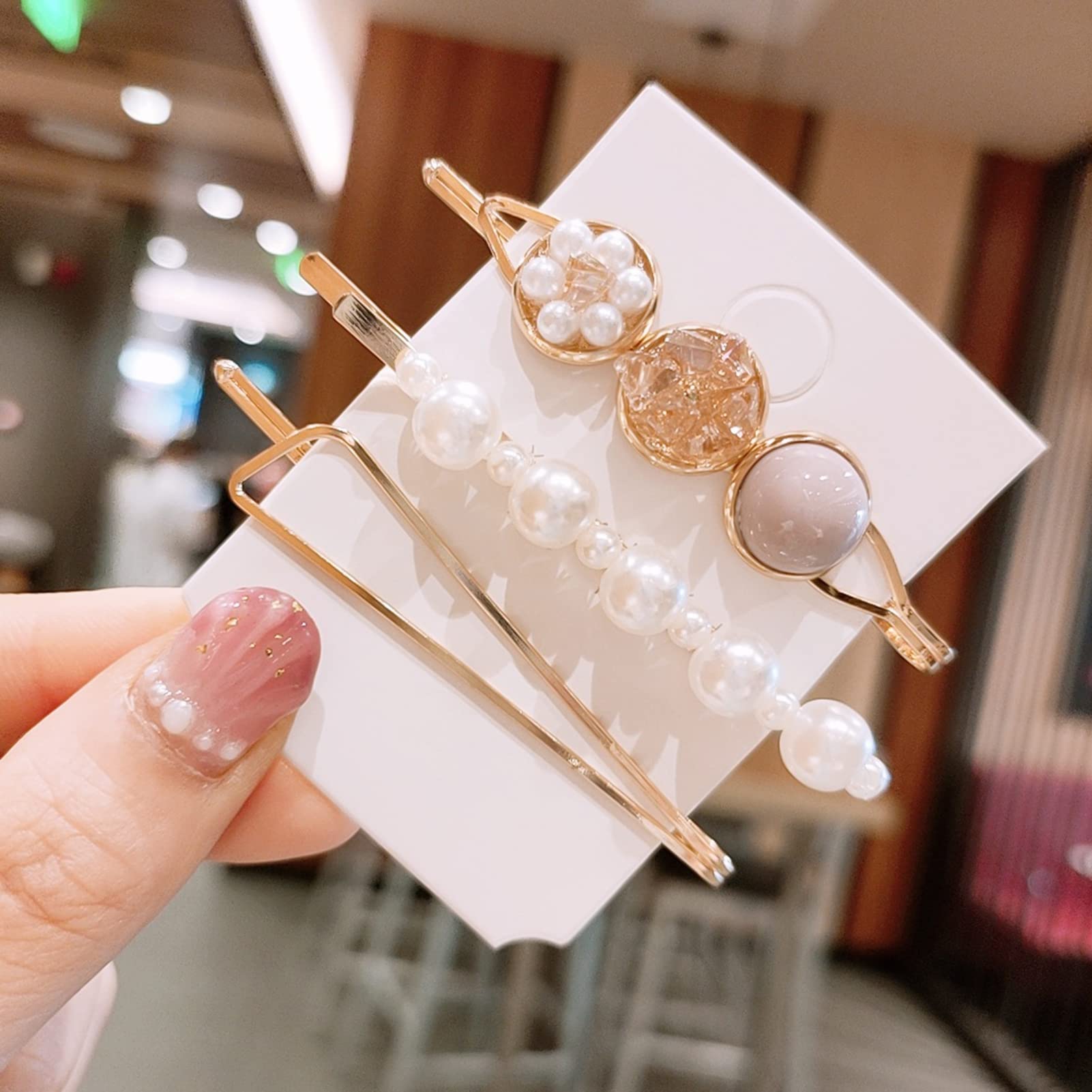 パールとストーン装飾ヘアピンセット 楽天市場】パール×ラインストーンヘアピン 2本セット ヘアアクセ