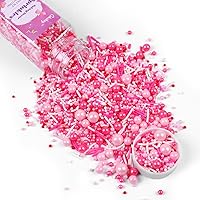 Vista 12 de Gránulos de Halloween para decoración de pasteles, gránulos de perlas negras y rojas con murciélagos negros y dulces de globo ocular, perfectos