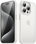 JETech Matte Case for iPhone 15 Pro 6.1-Inch, Shockproof Military Grade Drop Protection, Frosted Translucent Back Phone Cover, Anti-Fingerprint (Black)