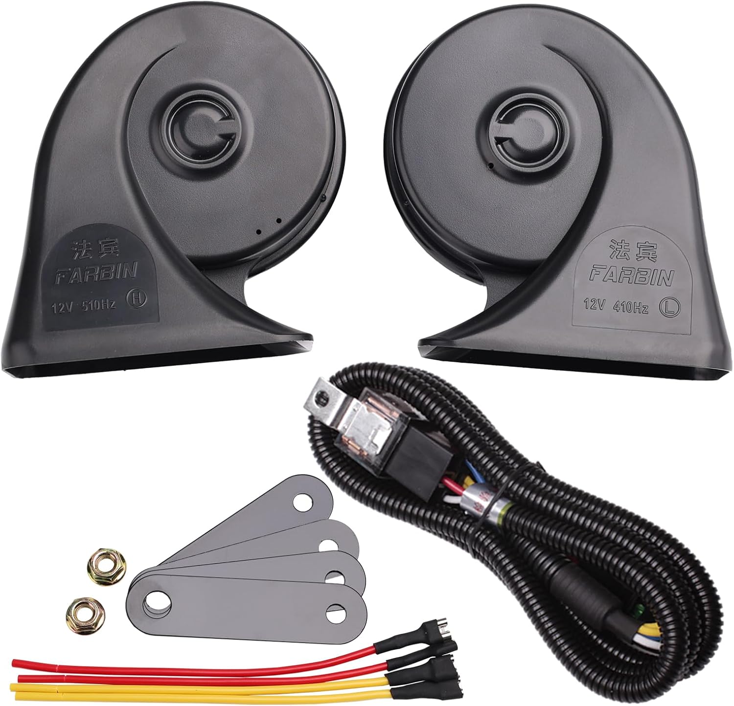 FARBIN Car Horn 12v Loud Waterproof Double Horn Super Loud