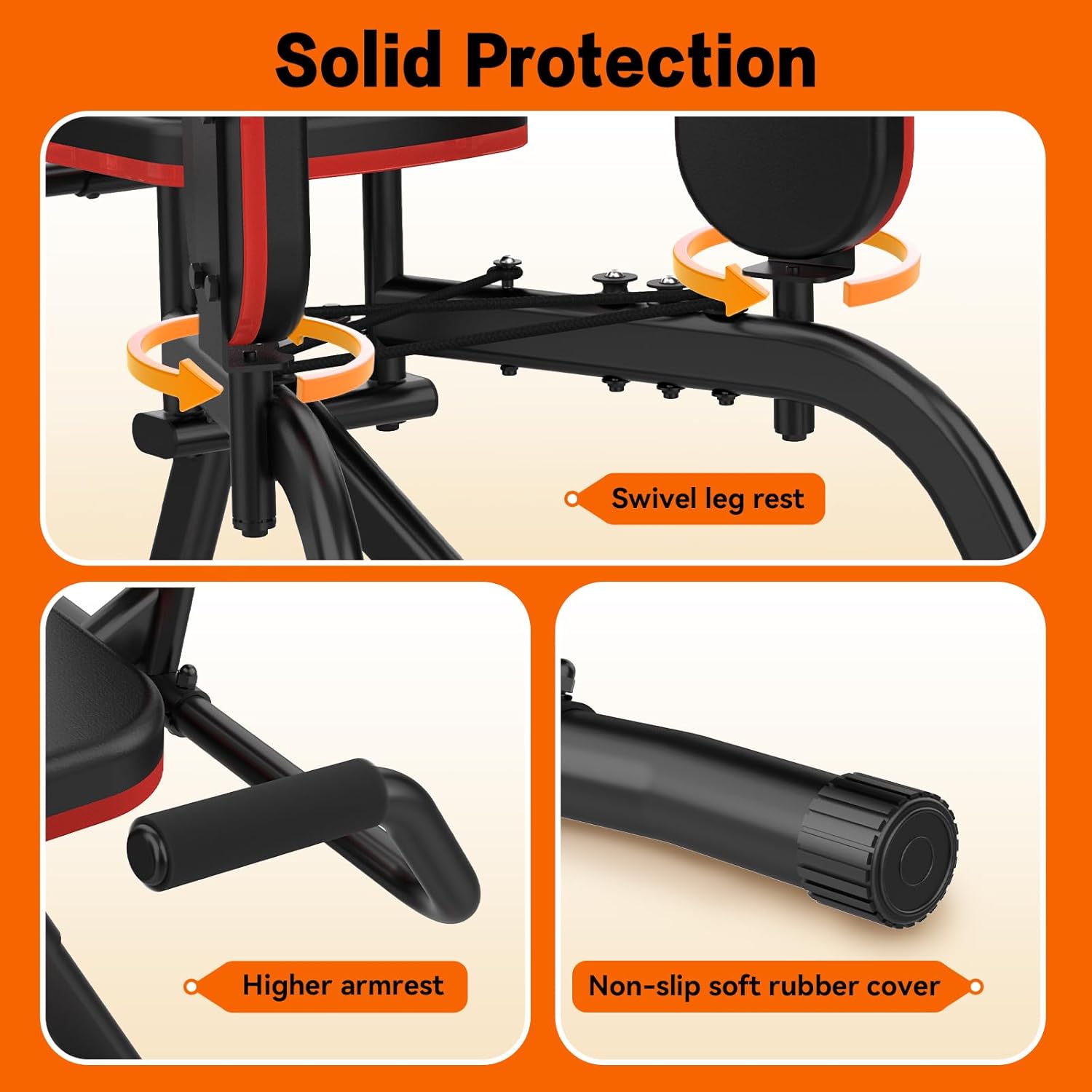 ERGOLIFE Hip Abductor Machine for Home Gym, Adjustable 6 Levels Resistance Inner Thigh Exercise Equipment, Glute Training Machine for Women/Sedentary/Postpartum Recovery