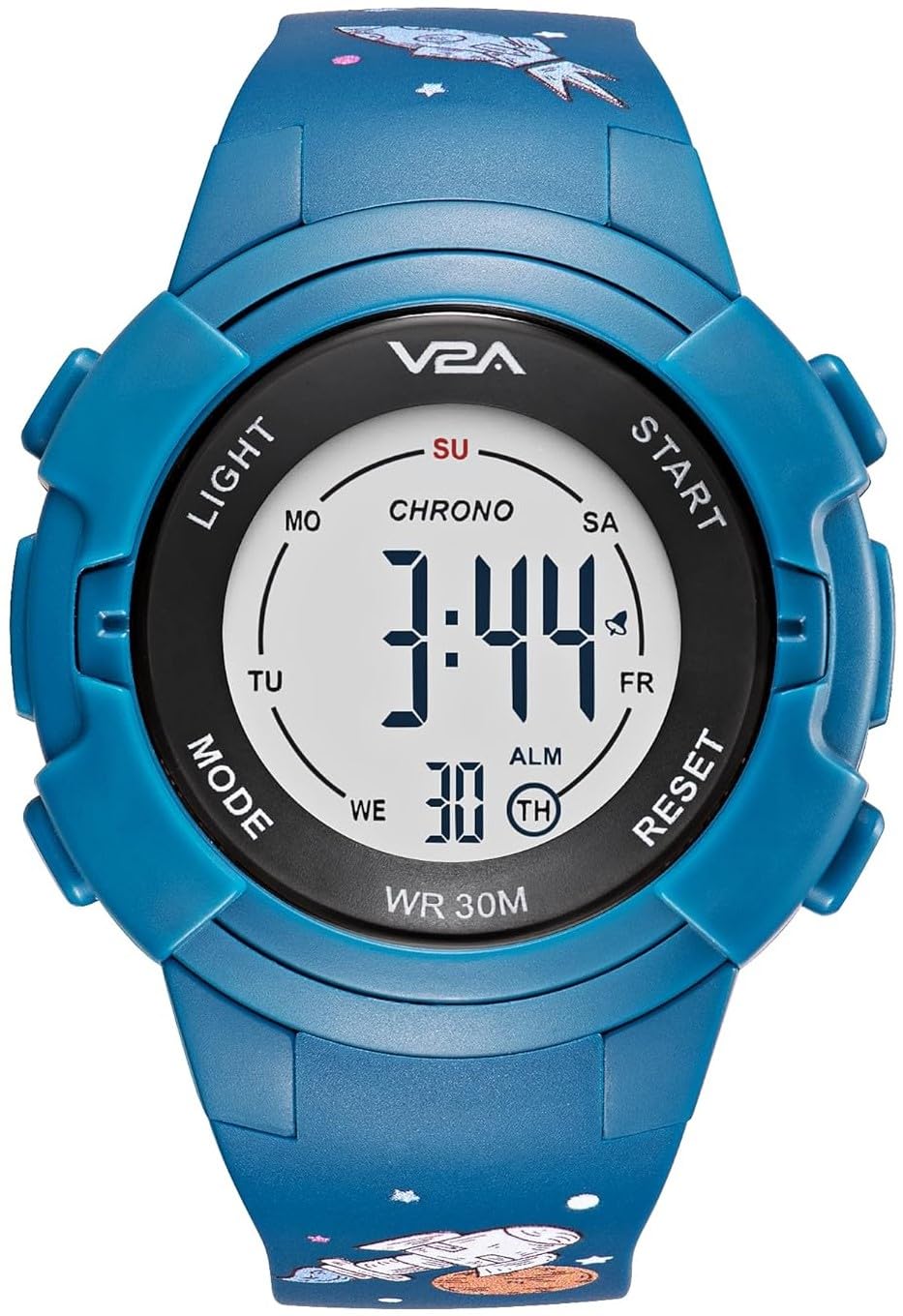 V2A Resin Boys Green Planets Digital Watch-Printed Cartoon Black Dial Blue Band Sports Watch For Boys Age 5-13|Latest Watch For Kids|Gift For Kids|Return Gifts|Birthday Gifts For Girls&Boys (B0CJ75XX47) Amazon Price History, Amazon Price Tracker