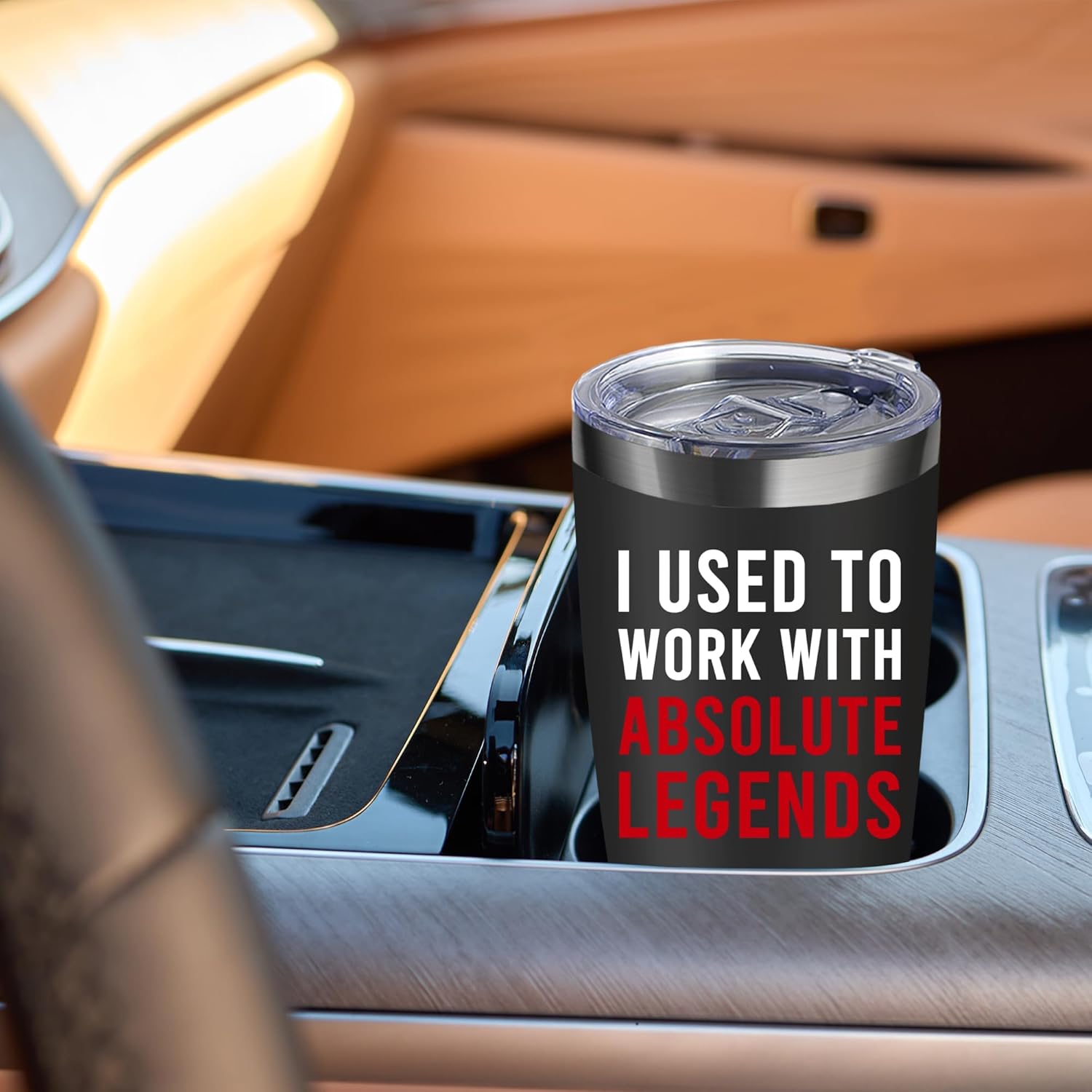 I Used To Work With Legend Tumbler, 20oz Insulated Stainless Steel Travel Coffee Mug with Lid and Straw, Funny Retirement Gifts for Men Women 2025, Farewell Going Away Gift for Coworker Boss Colleague - Image 7