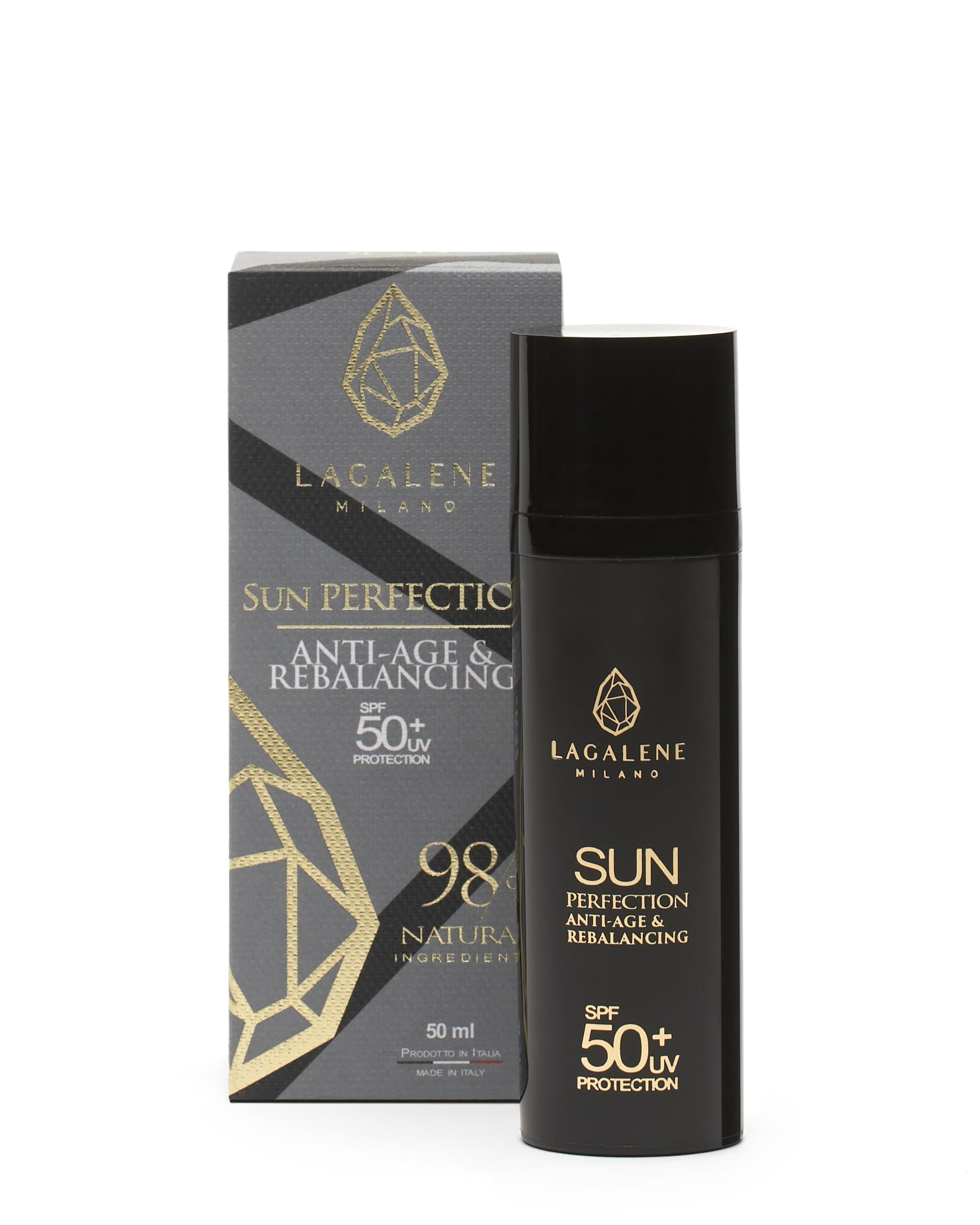 Lagalene Milano Sun Perfection, Crema Giorno Anti-age con Protezione Solare, 50ml