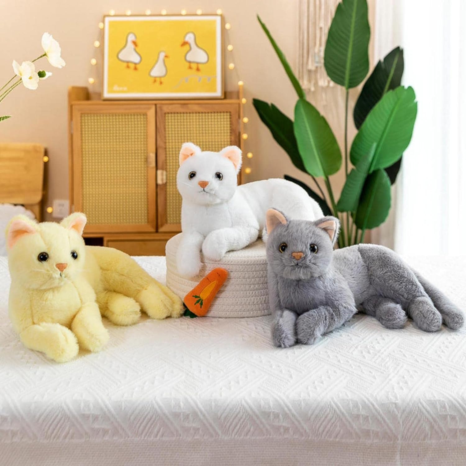 Peluche per gatti, Peluche per gatti,Giocattoli per gatti in peluche con cuscino per animali - Morbido peluche simpatico gatto bambola, peluche abbracciante per bambini piccoli, bambini, ragazzi