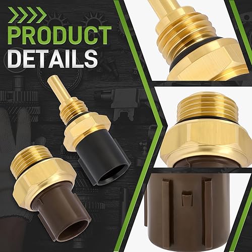 Miniatura 4 de Sensor de temperatura del refrigerante con conector de sensor de temperatura del refrigerante compatible con Honda Civic Compatible con Isuzu Oasis