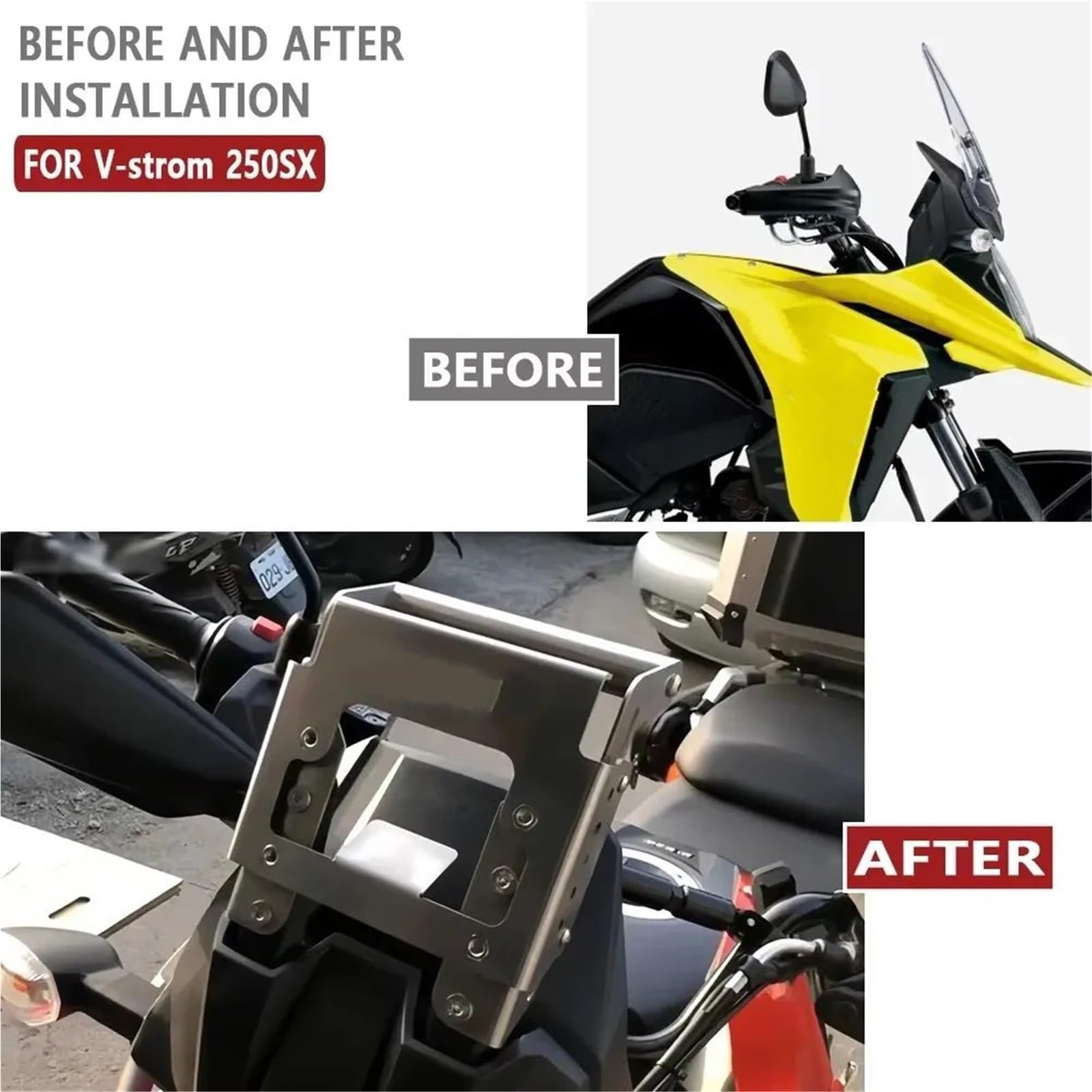 Uchwyt na telefon Akcesoria motocyklowe, podnośnik szyby przedniej, uchwyt nawigacyjny GPS, Do do V-STROM 250SX 250 SX 2022 2023 2024 2025 Uchwyt GPS