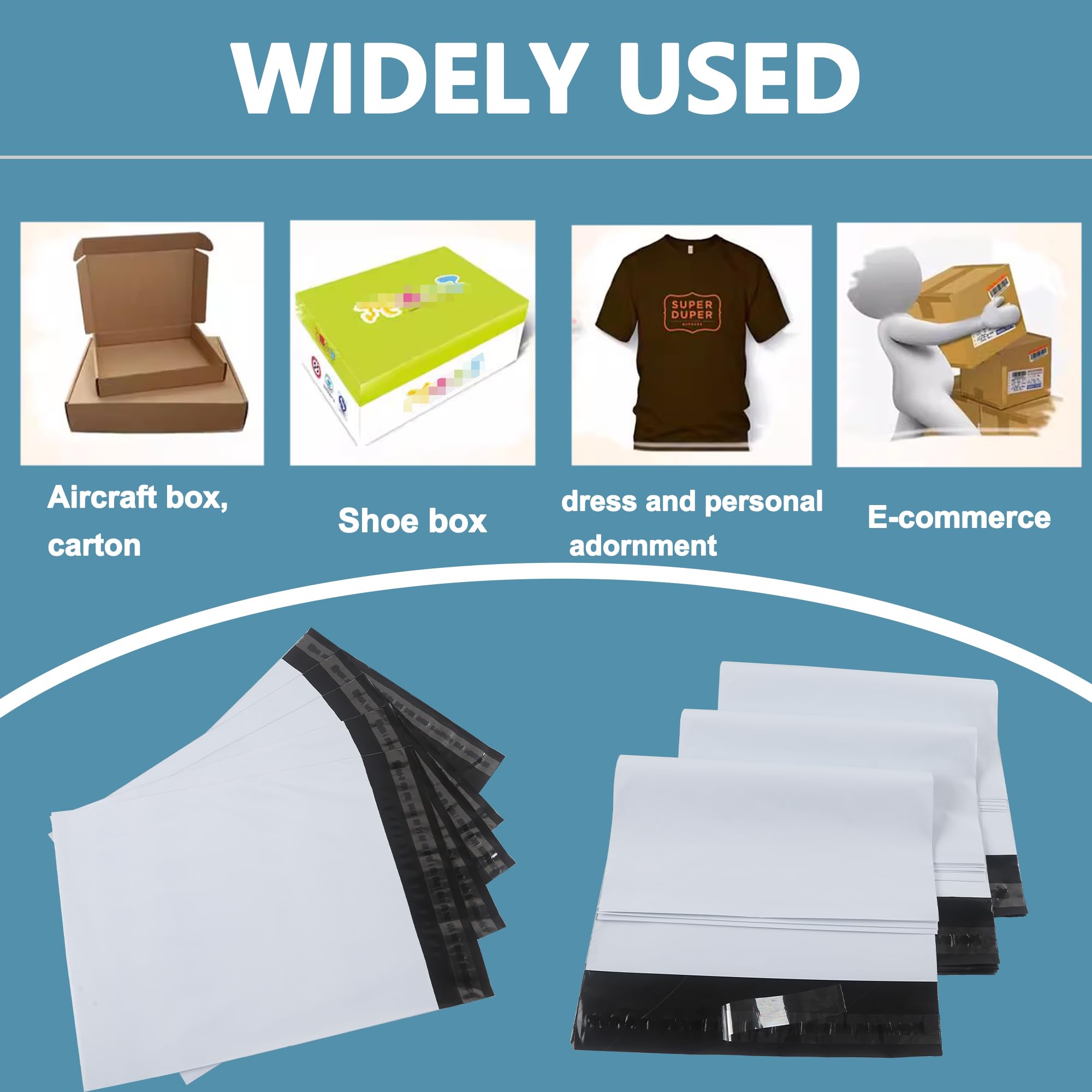 100PCS/30x42cm Bolsas para Envios Versandbeutel Blickdicht Selbstklebend Sobres para Envios de Ropa Bolsa Envio Logistikverpackungen Transport Verpackungskarton