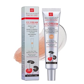 Hydrating CC Cream Foundation with Centella Asiatica - Multi-Purpose Pre-Makeup Primer Moisturizing Facial Concealer Sunscreen Full-Coverage CC Cream with SPF 25 01