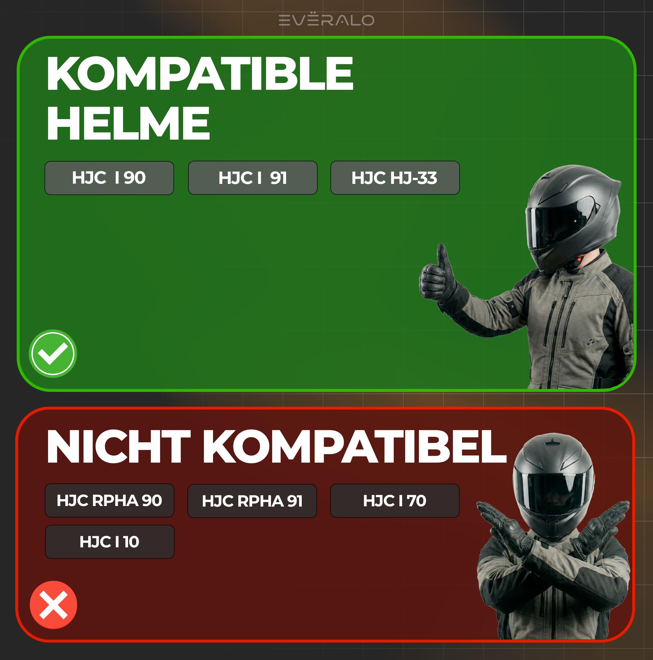 Antibeschlag Linse Kompatibel mit Visier HJC I90 - I91 - HJ33 – Antifog Folien Einsatz Spezifisch für System DKS267