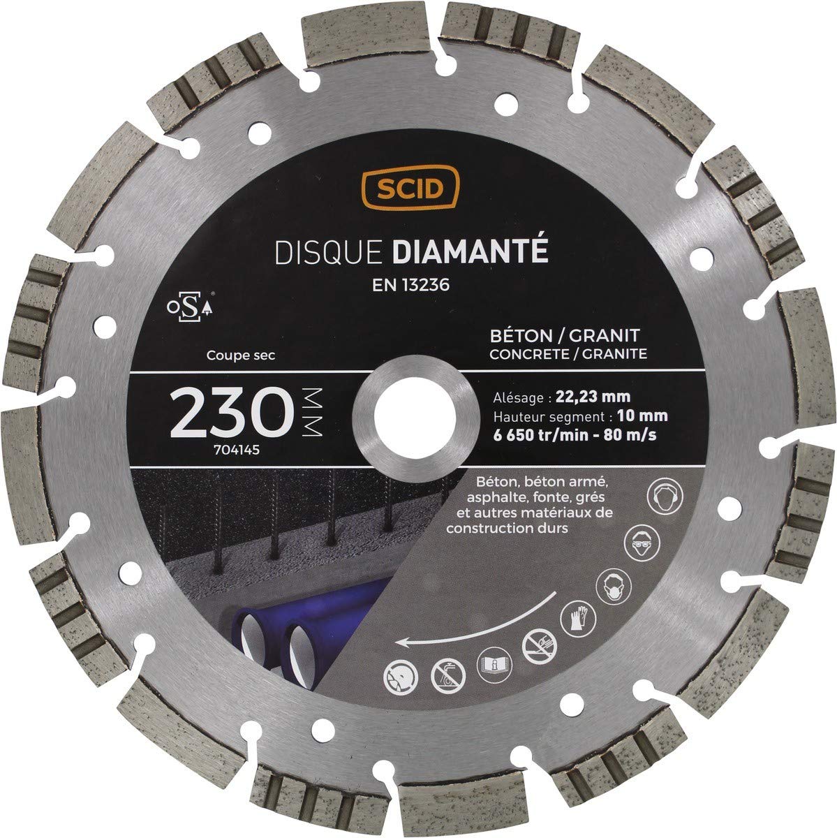 Disco Diamante hormigón Granito ventillé scid – Muela Diámetro 350 mm