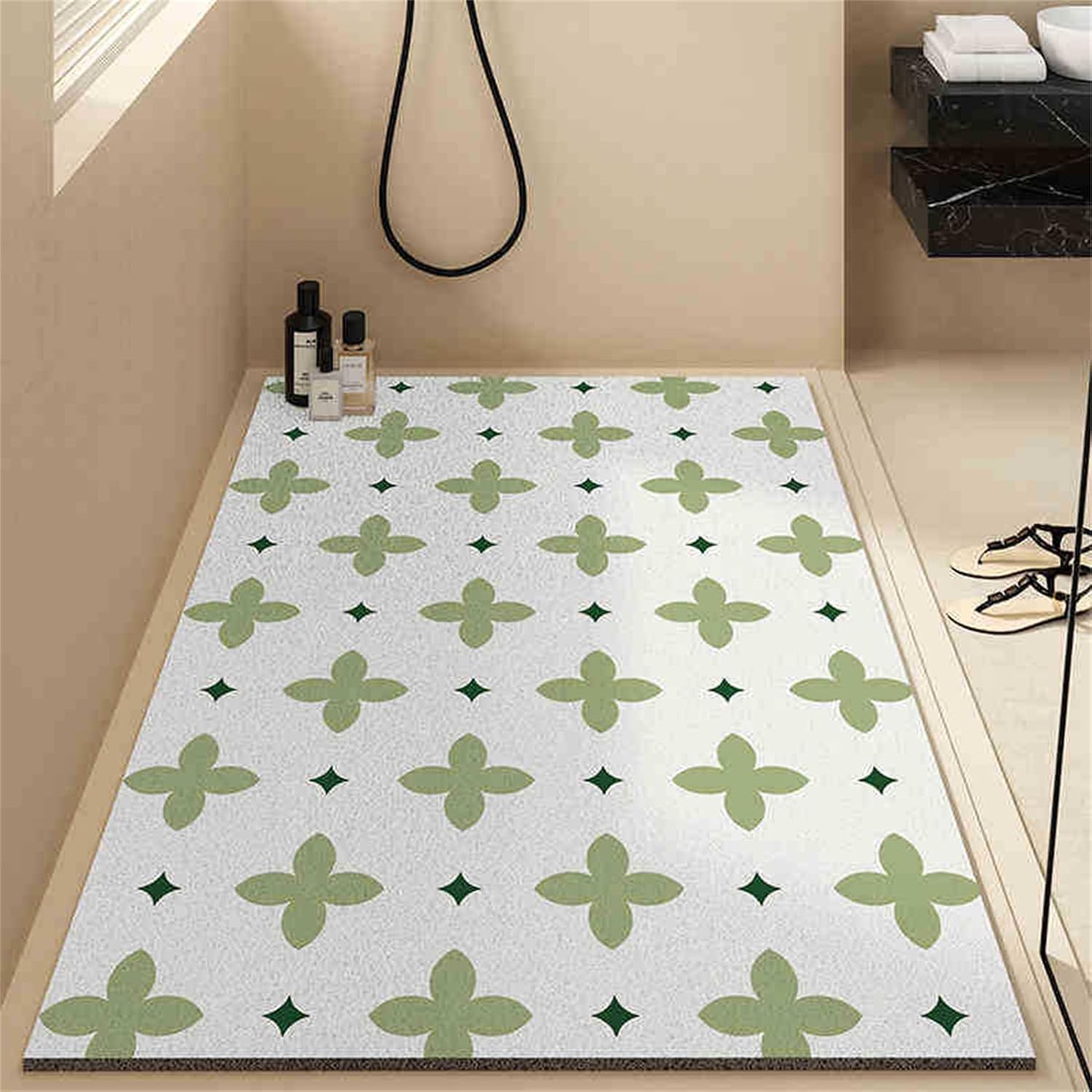 Tappetino Stampato – Moda e rapido(Green D,50X80cm)