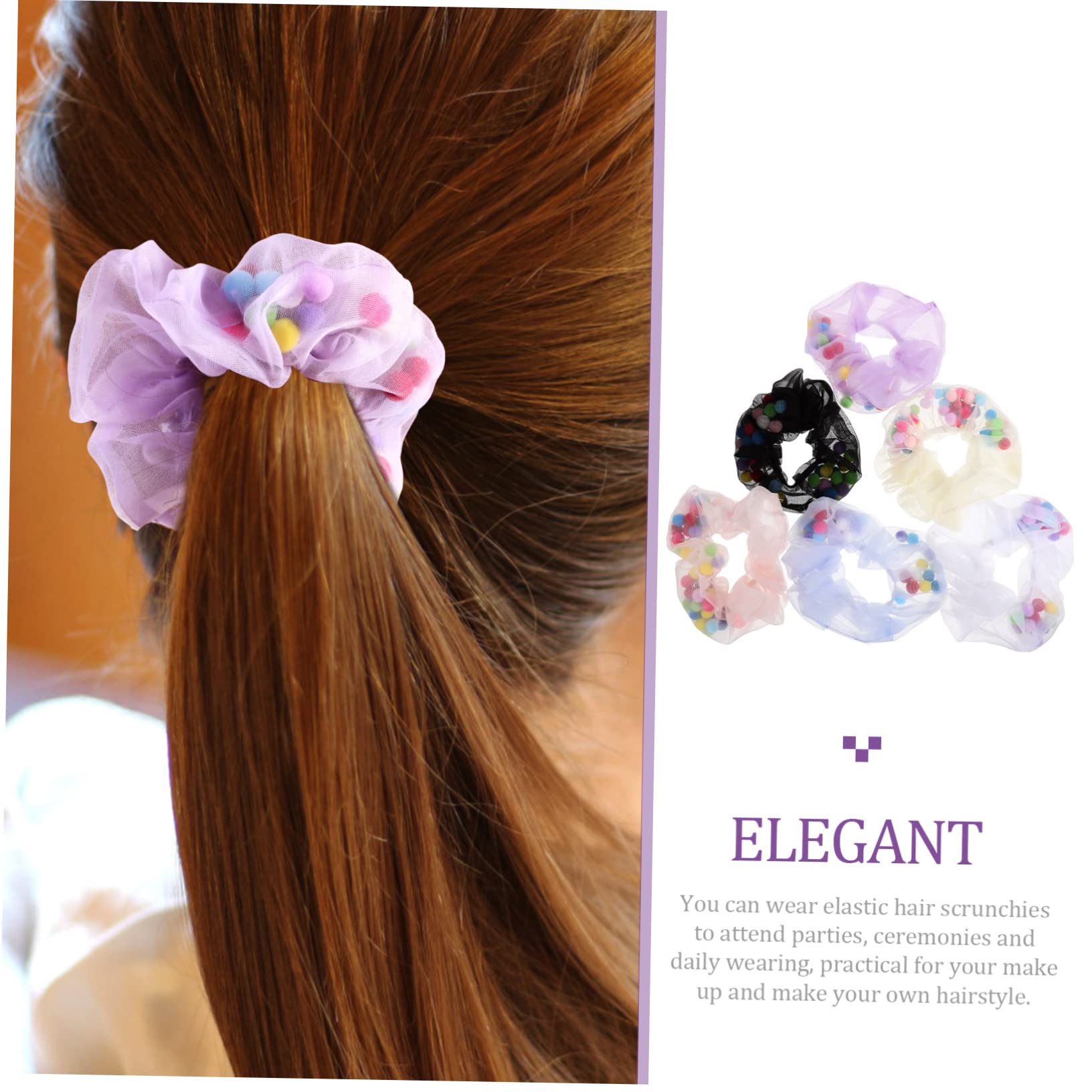 FOMIYES 30piezas Scrunchies De Pelo De Accesorios De Cabello Para Mujeres y Niñas Elásticos y Suaves Para Uso Diario y Ocasiones Especiales