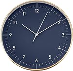 LUUK LIFESTYLE Horloge murale à quartz avec mouvement silencieux, sans ticking, design nordique et scandinave, idée de cadeau de chauffage ménager, élément décoratif pour tous les styles d'intérieur, couleur vert foncé
