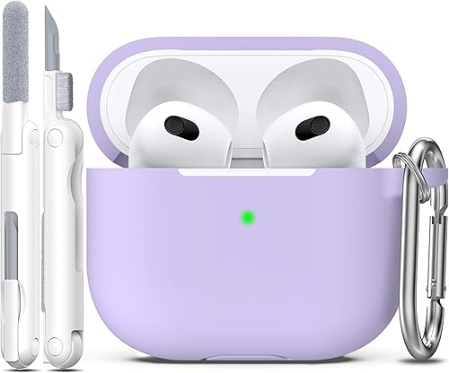 Miniatura 107 de Funda para AirPods con llavero, protección completa, de silicona, accesorios para AirPods, funda para hombres, mujeres y adolescentes, con estuche