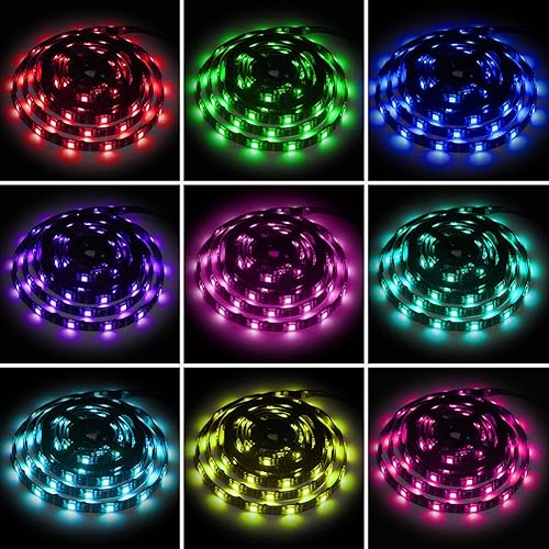 Miniatura 3 de Tira de luces LED con pilas RGB luces LED tira de luces con batería 3 llaves controlador