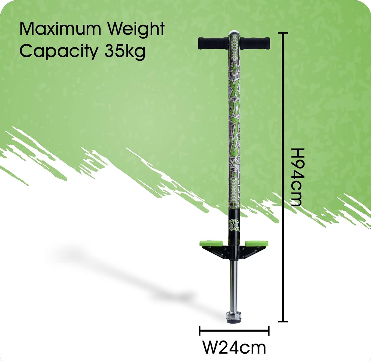 Xootz Pogo Stick | Industrial Design for Kids, Boys and Girls, Soft Foam Handlebars, Ages 5+, Up to 35kg