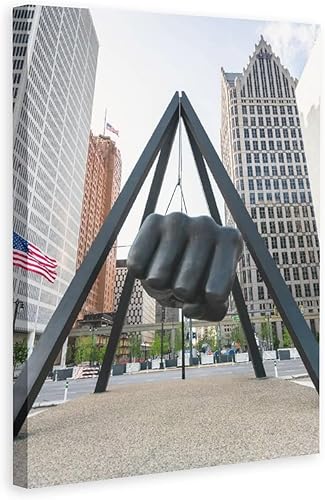 Joe Louis Fist Detroit City Exquisito arte de pared para decoración de pared, pintura de inauguración de la casa, regalo adecuado para sala de