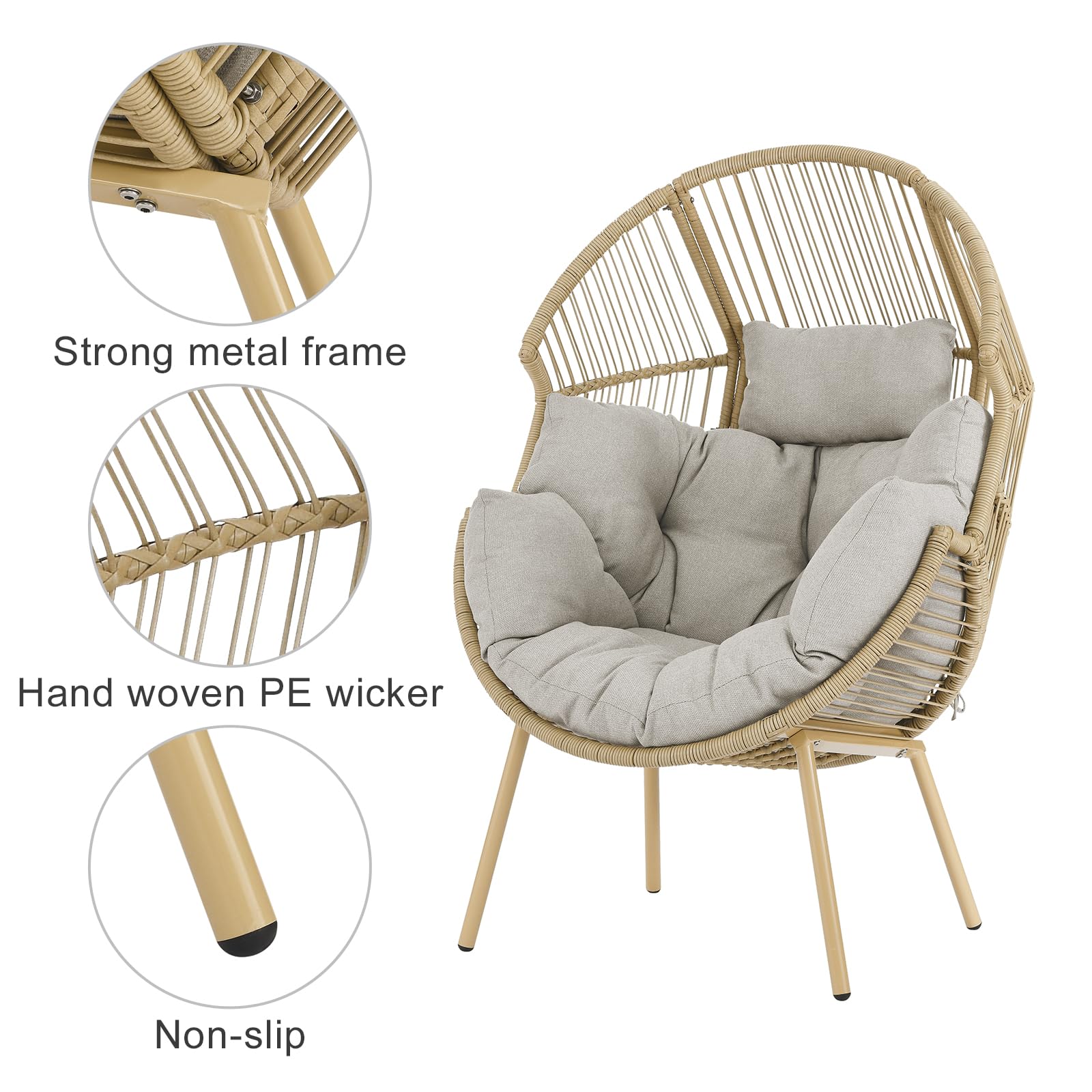 egg chair outdoor set