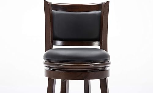 Miniatura 53 de Boraam Augusta - Silla alta giratoria de altura Negro -,Negro/Cappuccino,Negro/Cerezo,Marrón/Capuchino,Capuccino,Cereza,Cepillo de alambre