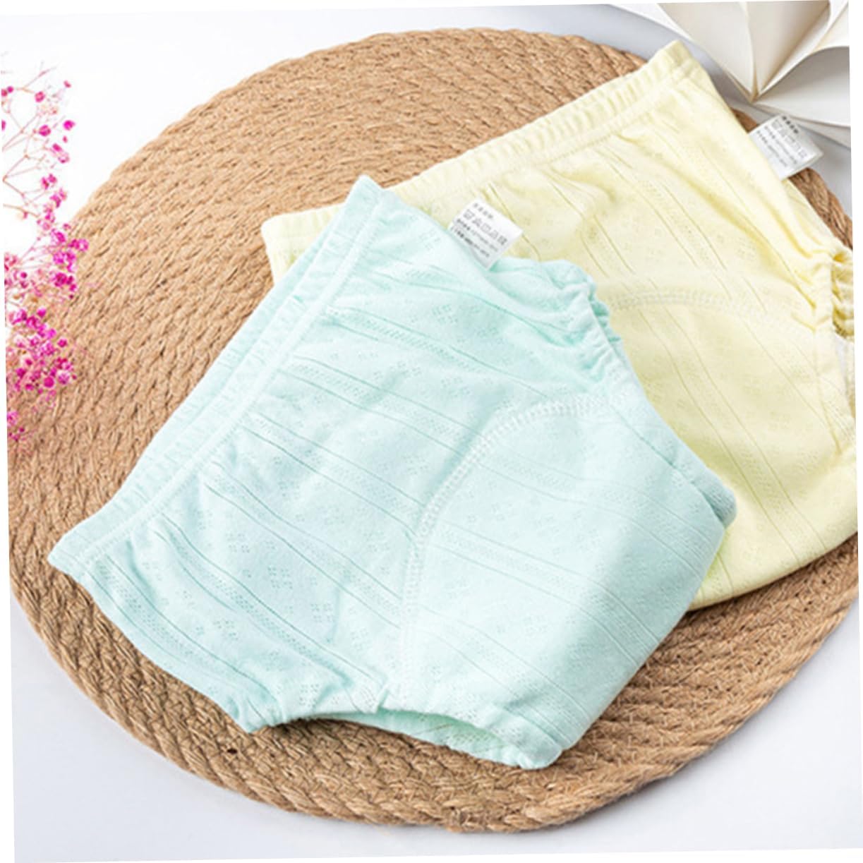 Milisten 2pcs Potty Training Pants for Girls Cotton Diapers for Months Old Newborn Essential Washable and Reusable Assorted Color